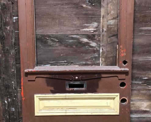 Antique glazed entry door