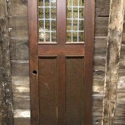 Antique leaded glazed door
