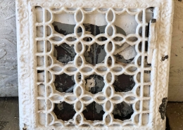 Antique cast iron wall grate