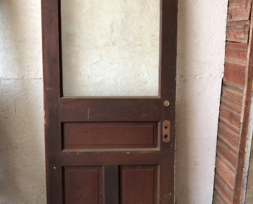 Antique glazed exterior door