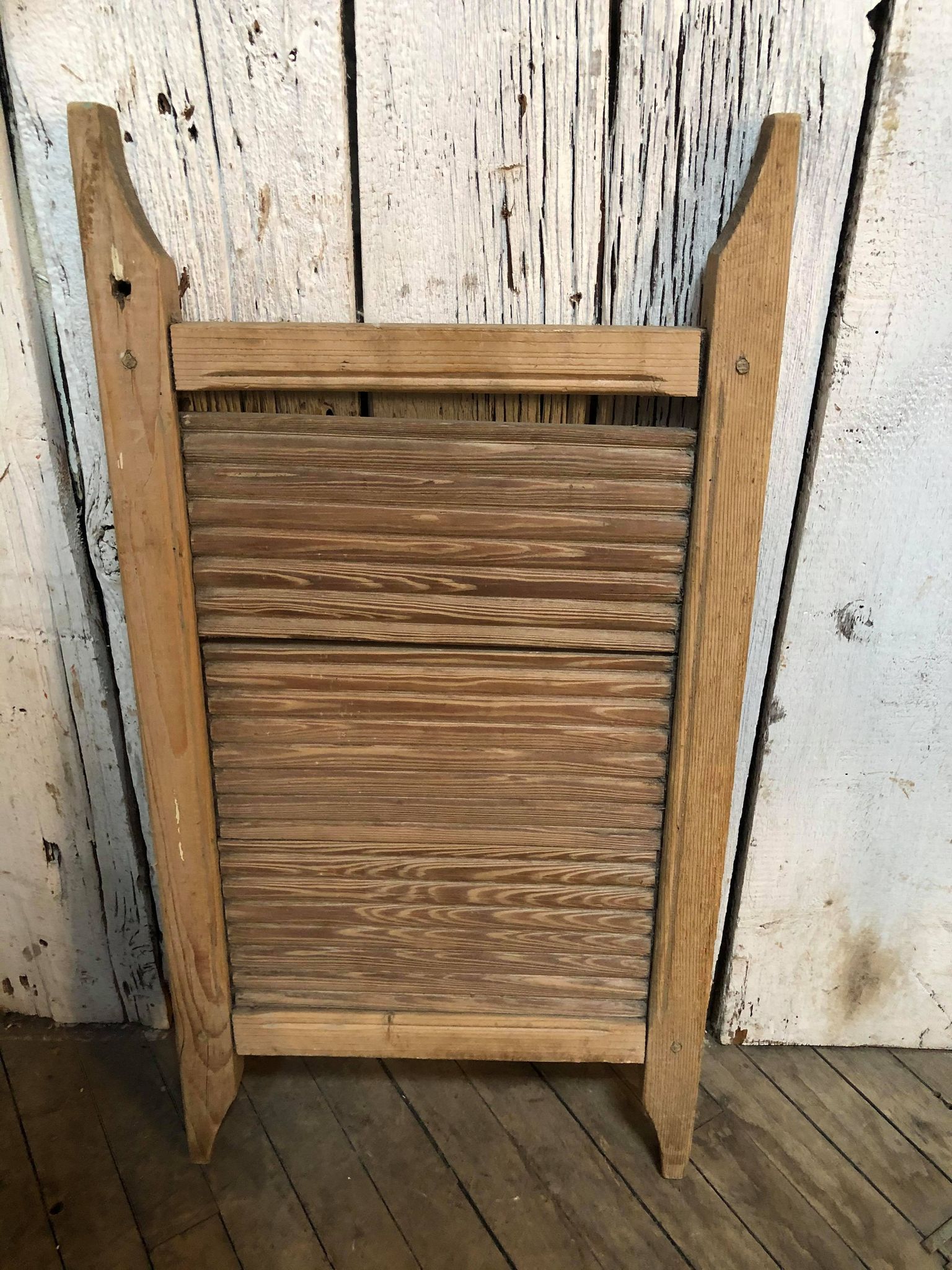 Vintage Wooden Scrubbing Board