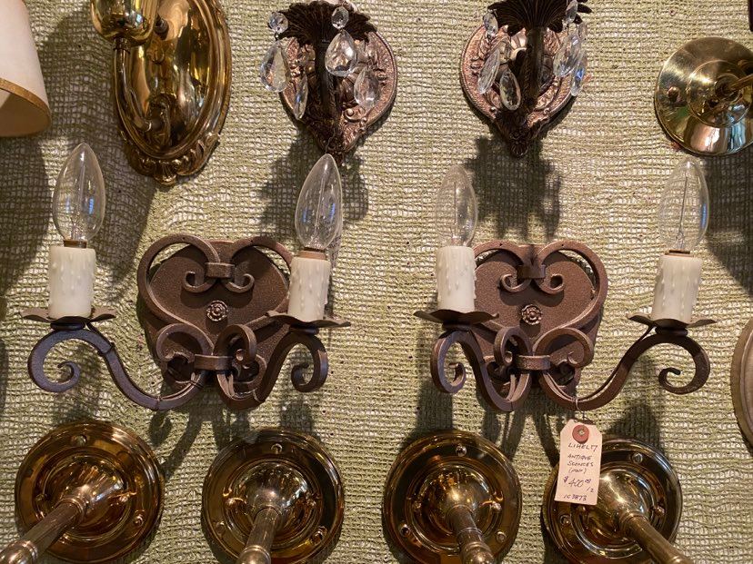 Pair of Iron Wall Sconces