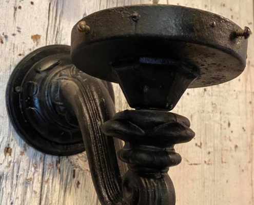 Vintage Cast Iron Wall Sconce