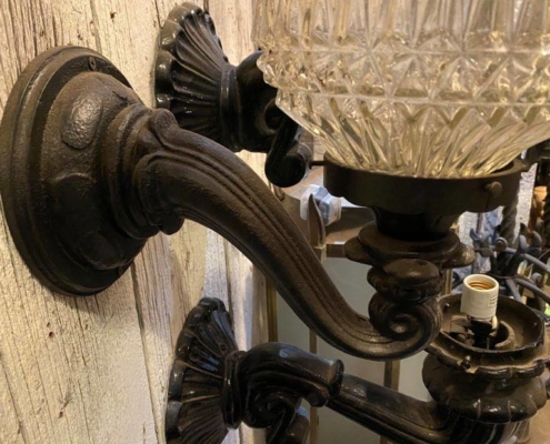 Antique Cast Iron Sconce