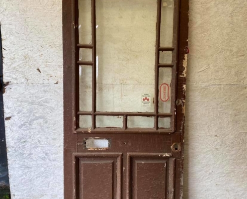 Antique Glazed Entry Door