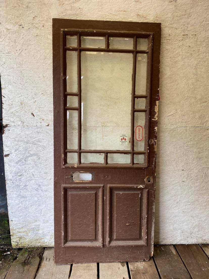 Antique Glazed Entry Door