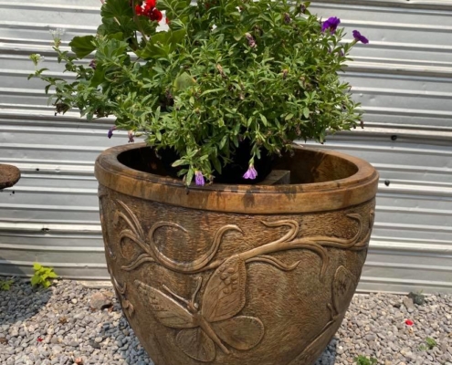 Vintage Style Butterfly Planter