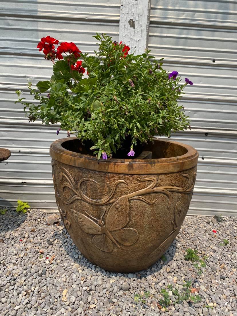 Vintage Style Butterfly Planter