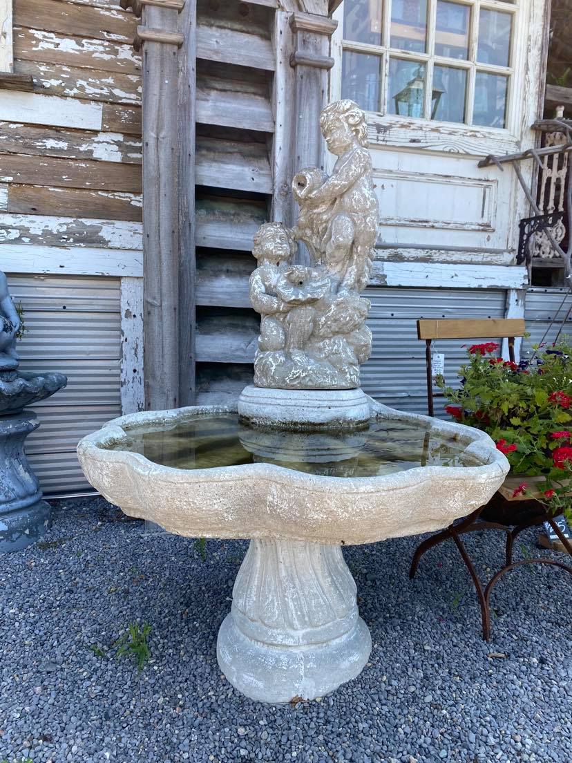 Vintage Cherub Fountain
