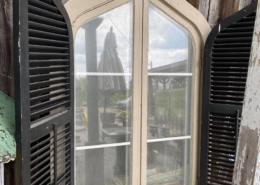 Vintage Gothic Window Frame With Shutters