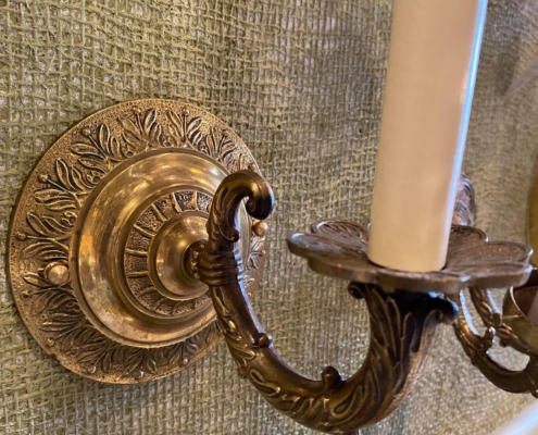 Single Antique Spanish Revival Wall Sconce