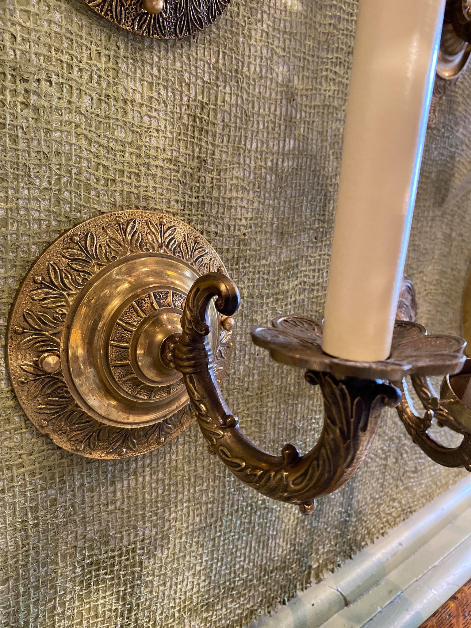 Single Antique Spanish Revival Wall Sconce