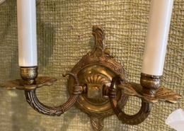 IC0870 - Large Antique Victorian Brass Sconce - Legacy Vintage Building  Materials & Antiques