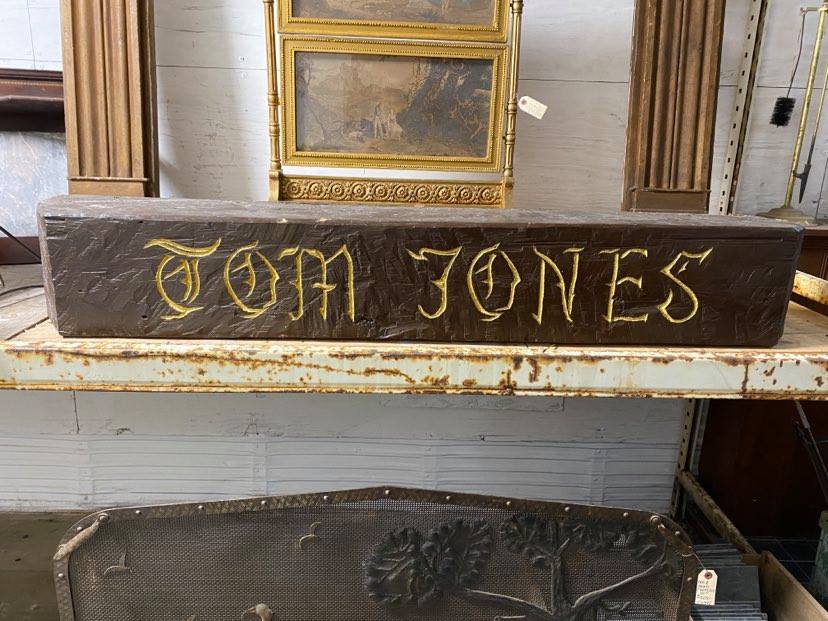Vintage Tom Jones Fireplace Mantel