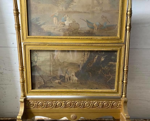 Antique Victorian Fireplace Screen