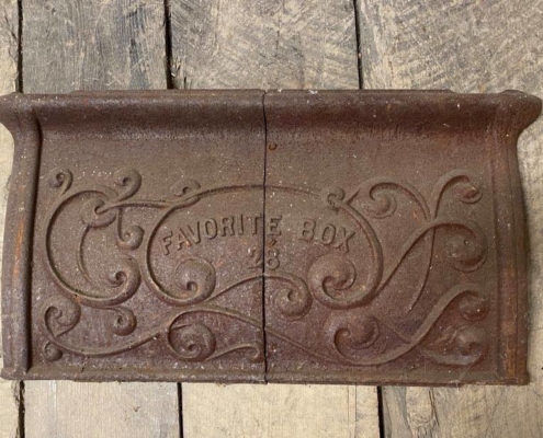 Antique Cast Iron Stove Side Doors