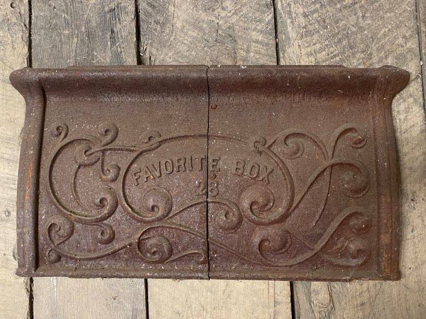 Antique Cast Iron Stove Side Doors