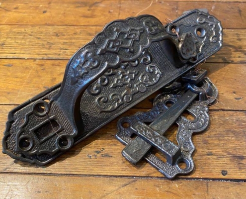 Antique Victorian Thumb Latch Set