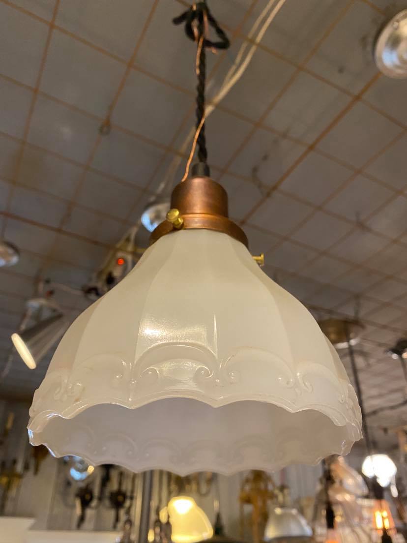 Antique Sheffield Shade Pendent