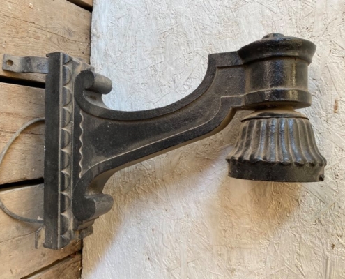 Antique Cast Iron Exterior Wall Sconce