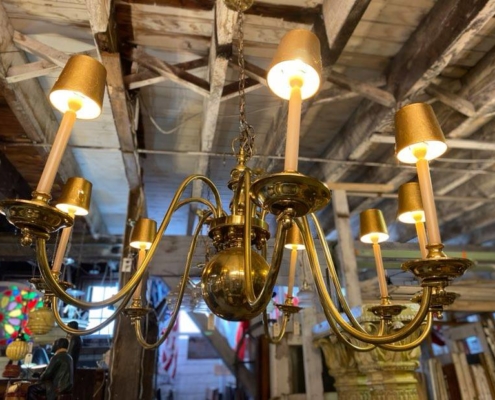 Vintage Brass Chandelier