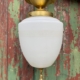 Vintage Frosted Etched Semi-Flush