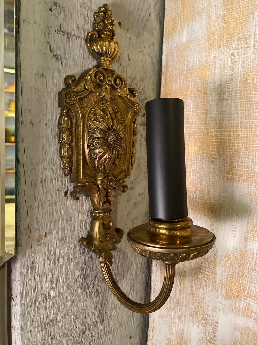 Vintage Brass Wall Sconce
