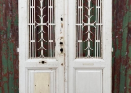 Antique Glazed Double Doors