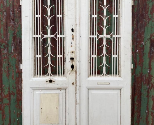 Antique Glazed Double Doors