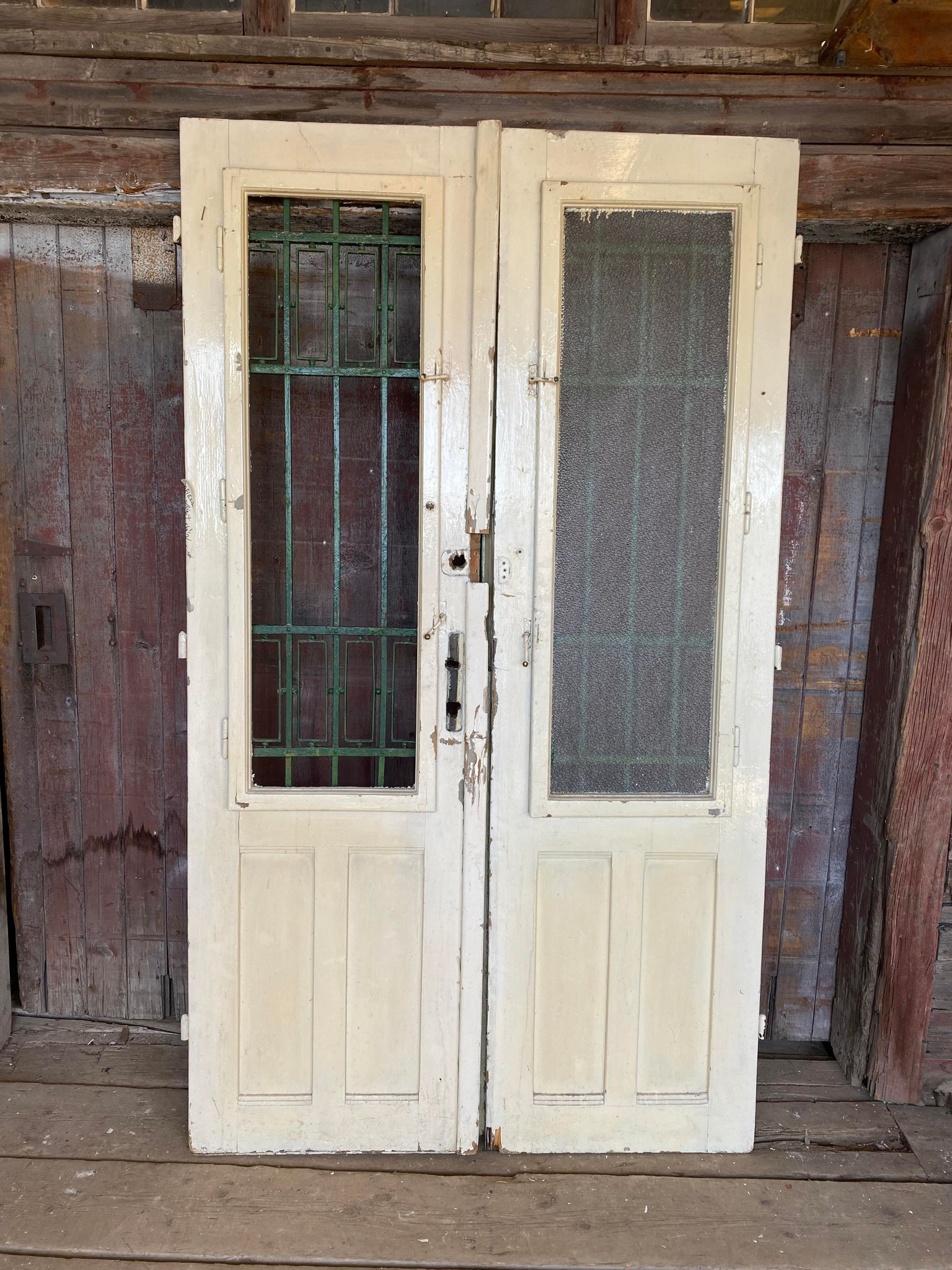 Pair Of Antique Glazed Doors