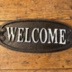 'Welcome' Sign