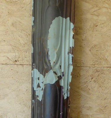 Salvaged antique tin ceiling trim