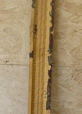 Salvaged original antique tin ceiling trim