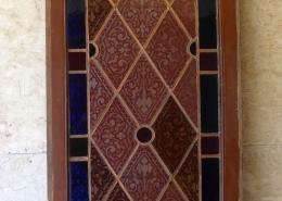 Antique leaded stained glass window
