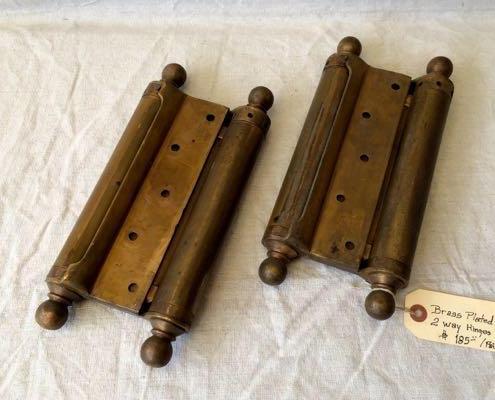 Two-way antique bronze plated door hinges