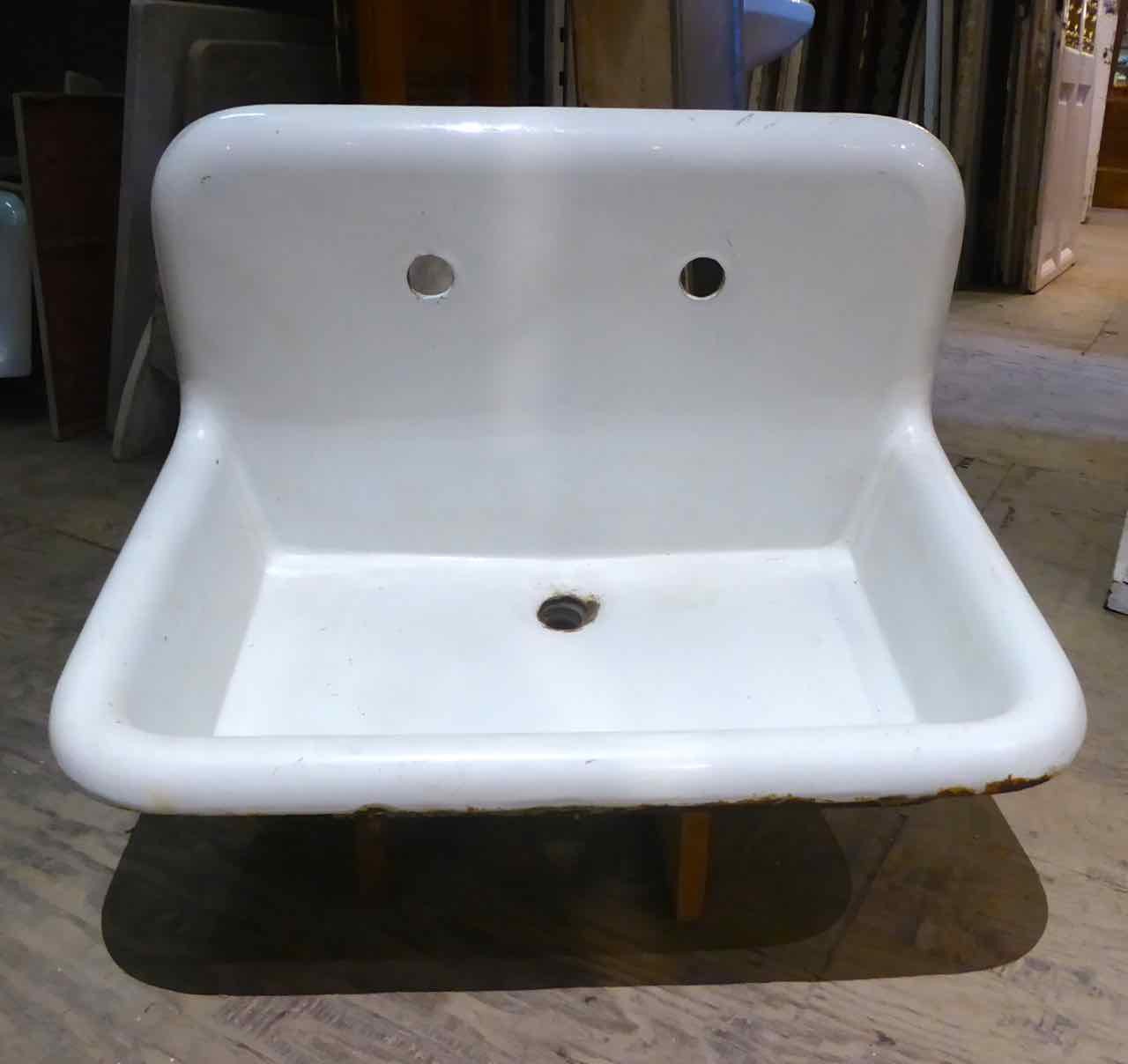 IC0671 - Antique Cast Iron Porcelain Sink - Legacy Vintage ...