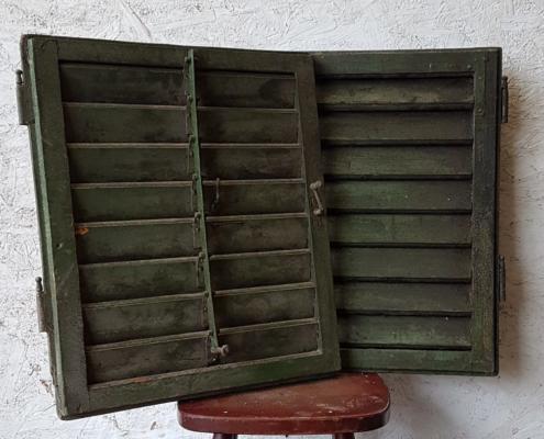 Antique Eastern European wood shutters