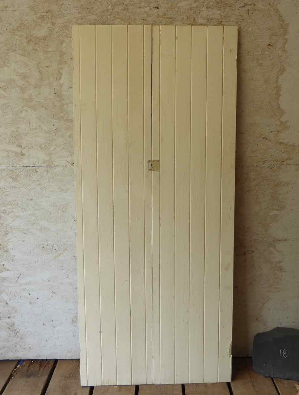 Ic0841 Antique Plank Pantry Doors 16 25 X 77 75 And 17 5