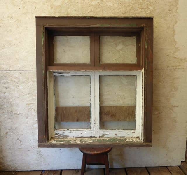 Antique Casement Window With Transom