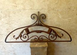 Heavy wrought iron antique architraves ready for your name