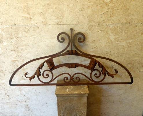 Heavy wrought iron antique architraves ready for your name