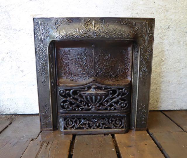 Antique Cast Iron Fireplace Insert, Antique Fireplace Insert Cover
