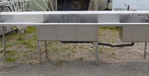 Stainless steel commercial washing unit