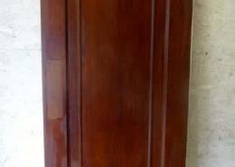Solid interior single panel vintage swing door