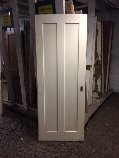 Ic1232 Antique Solid Door With Two Vertical Panels 40 X 78 75 Inches