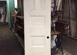 Old Five panel antique solid wood interior door