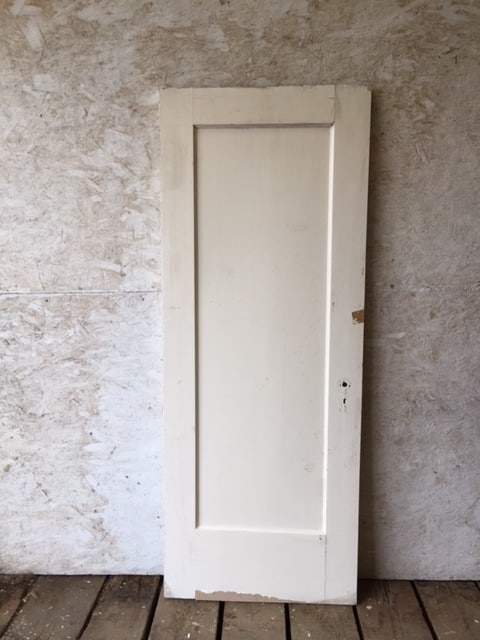 Ic1288 Antique Single Panel Interior Door 30 X 77 Inches