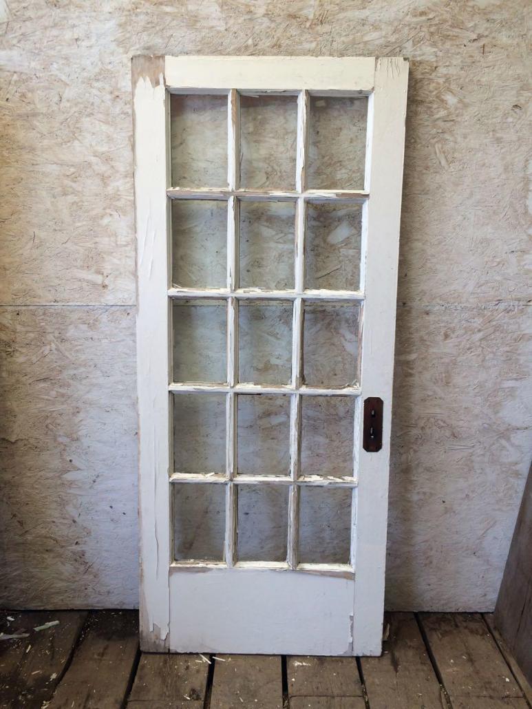 Ic1302 Single Interior Antique French Door 34 X 79 125 Inches