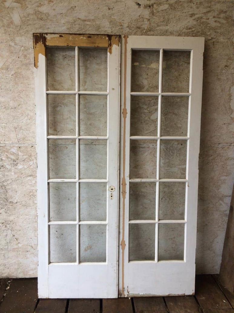 Ic1327 Pair Of Antique French Doors 25 X 81 75 Inches Each