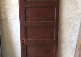 Old antique solid single interior ladder door